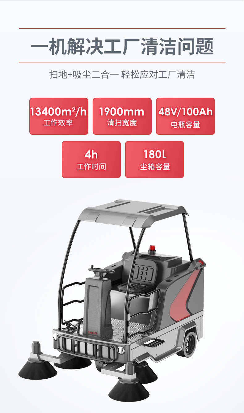 扬子S8驾驶式扫地机(图3)