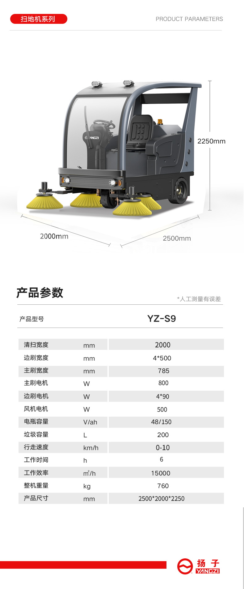 扬子S9驾驶式扫地机(图18)